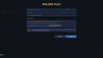 La sección del código del servidor de Hytale