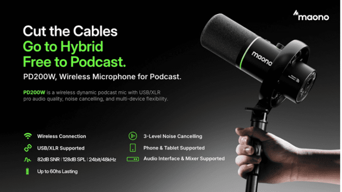 MAONO anuncia importantes ahorros en Amazon en su gama de micrófonos híbridos para podcasting PD200W con hasta un 25% de descuento - Coolsmartphone