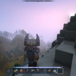 Un personaje con una armadura rara en Hytale.