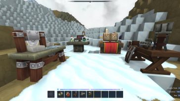 Algunos de los bancos de trabajo fabricables en Hytale