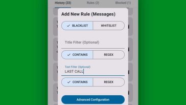 Bloqueo de notificaciones de Android: DoNotNotify: Configuración (2)