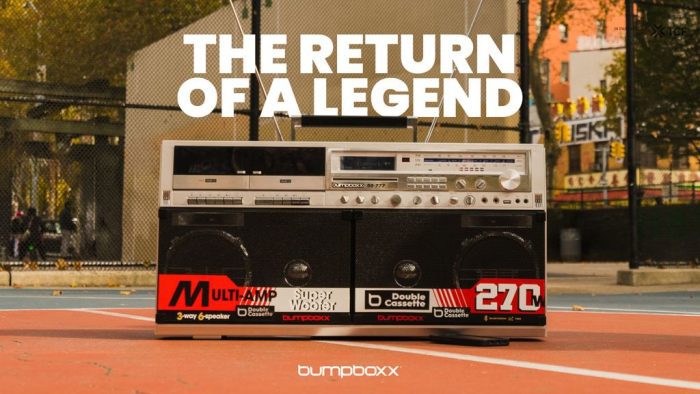 Bumpboxx presenta el BB-777: un moderno boombox de 270 W reinventado a partir de un ícono de los 80: el boombox mejor hecho y pensado de todos los tiempos. - Genial teléfono inteligente