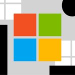Ilustración vectorial del logotipo de Microsoft.
