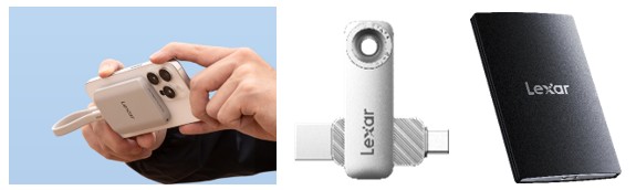 Lexar ofrece soluciones de almacenamiento portátil para ayudar a los creadores a capturar, transferir y proteger contenido entre dispositivos con el SSD portátil magnético ES5 de 1 TB, el disco dual USB D50E de 512 GB y el SSD portátil SL500. - Genial teléfono inteligente